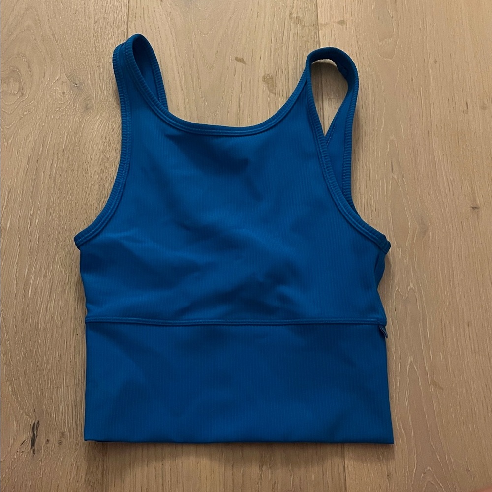 Lululemon Blue Cropped Tank Top